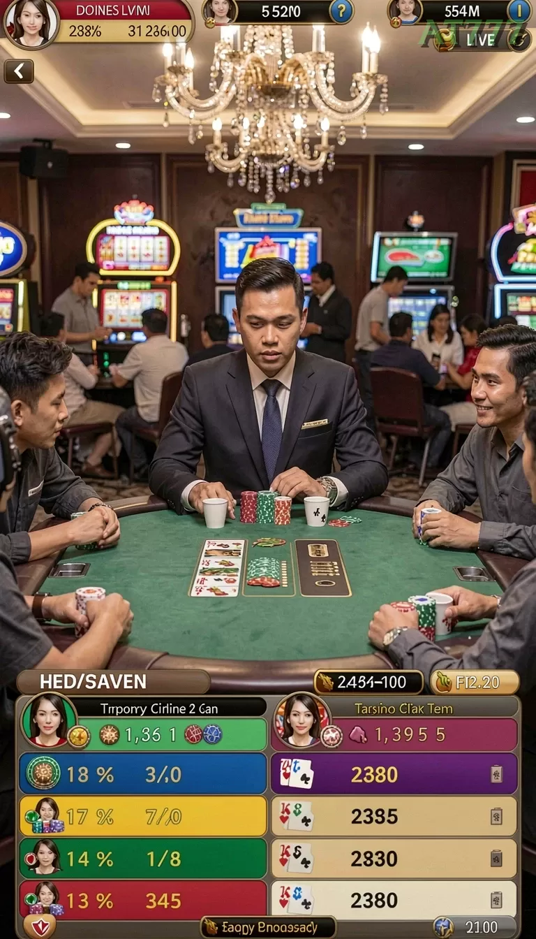 Cuplikan layar AWANLUCK — menu navigasi